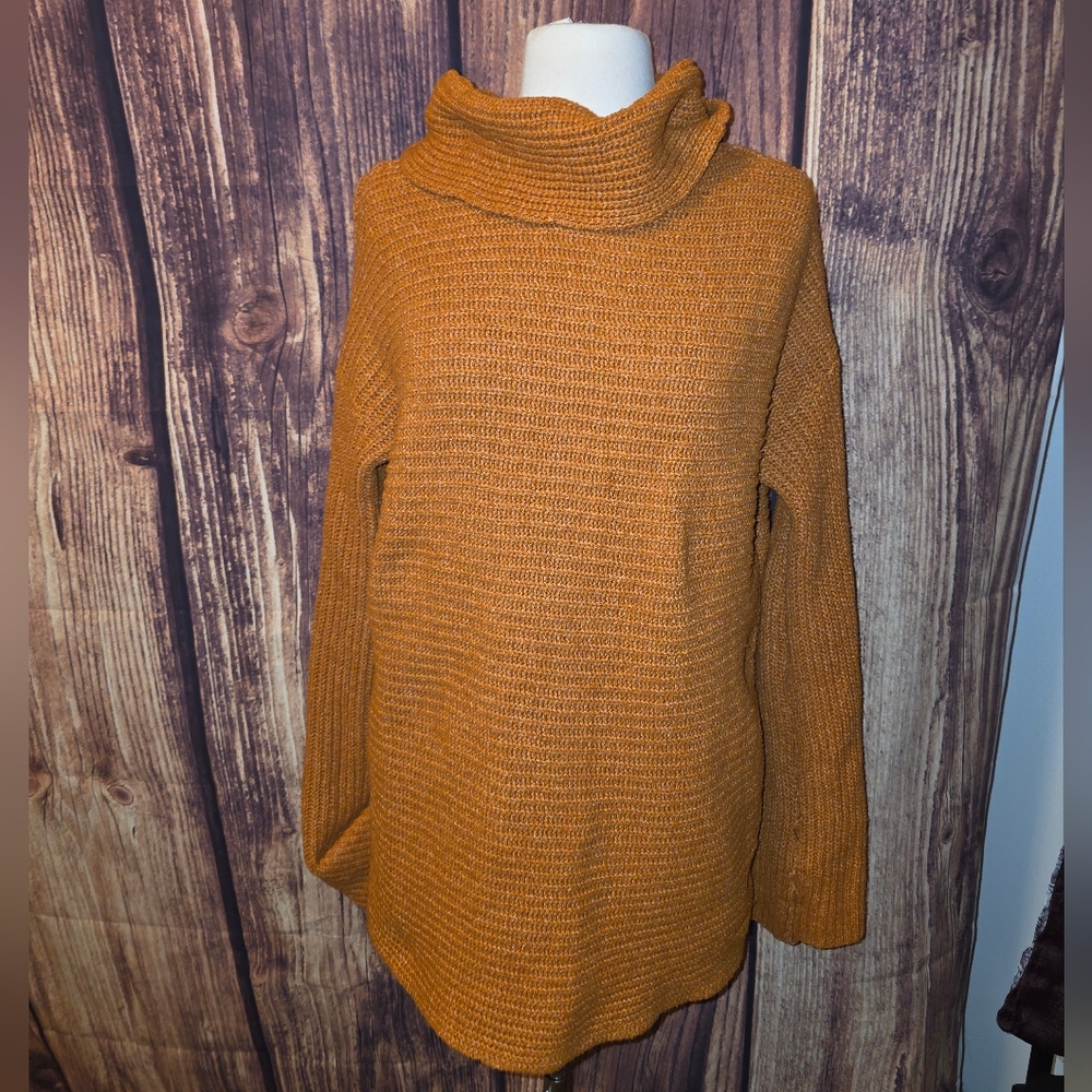 Anthropologie Pilcro Tunic Sweater Size XS Cedar Rust - Picture 2 of 9